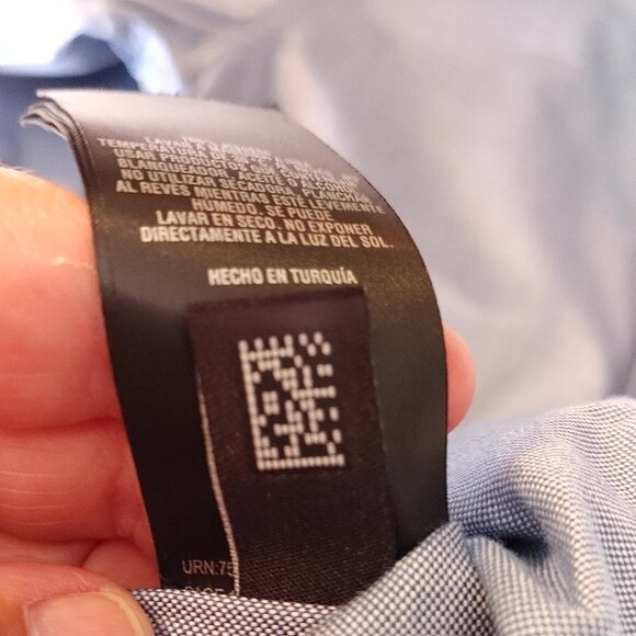 MEN'S TED BAKER  LIGHT BLUE BUTTON DOWN SHIRT SIZE 1 / XS - Picture 15 of 15